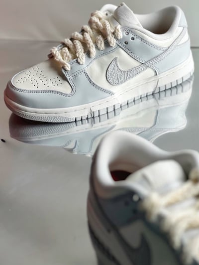 【現貨】NIKE Wmns Dunk Low Needlework 浮雕骨白灰｜FJ4553-1335