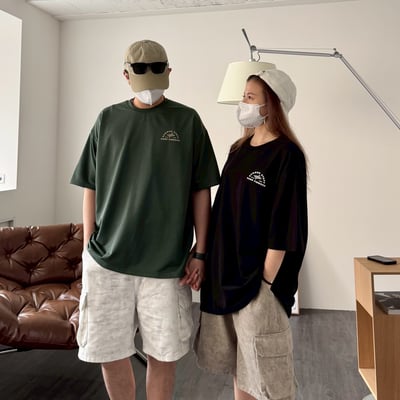 【現貨】露營獨木舟印花短T4