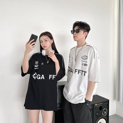 【現貨】立體車邊賽車風短T3