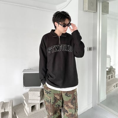 【現貨】STNFORD 毛巾繡小高領衛衣7