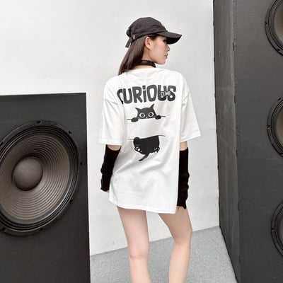 【現貨】CURIOUS貓咪印花短T4