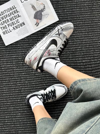 【訂製款】Nike Dunk Low 墨染十字星6