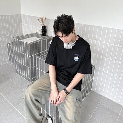 【現貨】漢堡分解印花短T7