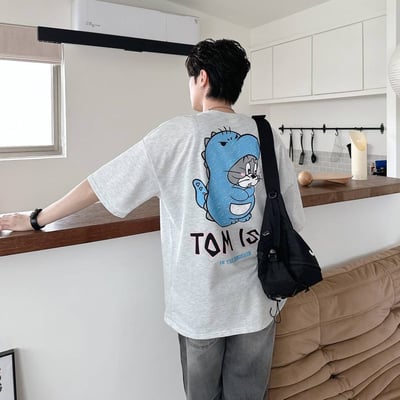 【現貨】TOM&JERRY手繪感印花短T5