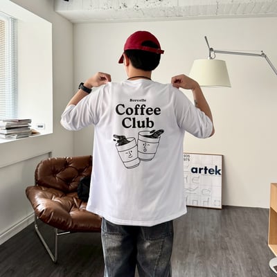 【現貨】咖啡俱樂部印花短T4