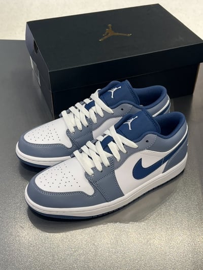 【現貨】Air Jordan 1 Low "Ashen Slate" 岩灰藍 迷霧藍｜553558-4145