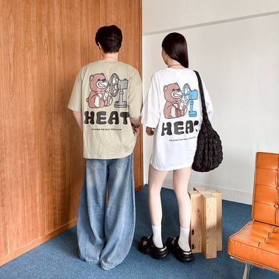 【現貨】HEAT 電扇小熊短T10