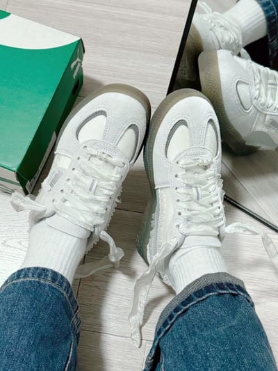 【仙女必拿現貨】PUMA PALERMO 蕾絲花邊麂皮迷霧灰｜401286-013