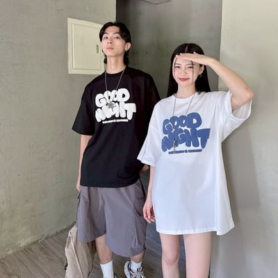 【SORONA® 涼感現貨】GOOD NIGHT發泡字體短T2