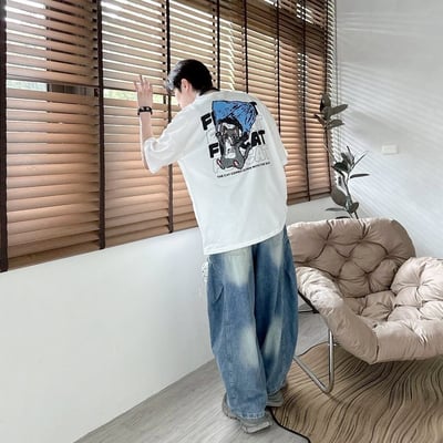 【現貨】FLYCAT袋子貓塗鴉短T7