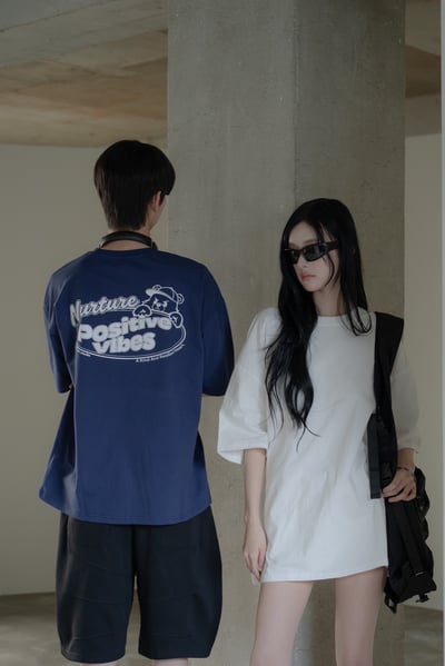 【現貨】Positive潮流帽子熊印花短T2