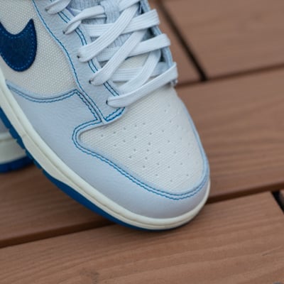 【新款!!】Nike Dunk Low Retro SE "Blue Void" 米藍縫線 編織 渲染 白藍 ｜IB6752-1014