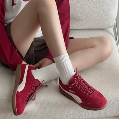 【新款!國外限定】Puma 9-T Suede 正紅 復古德訓鞋｜406756-043