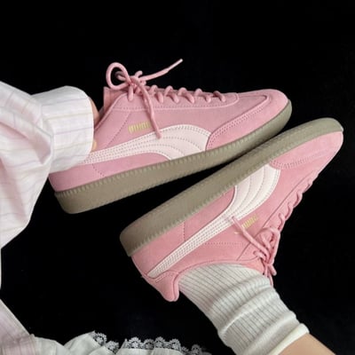 【新款!國外限定】Puma 9-T Suede 淡粉色 櫻花粉 復古粉 復古德訓鞋｜406756-021