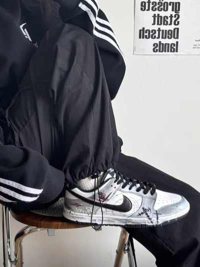 【訂製款】Nike Dunk Low 墨染十字星5