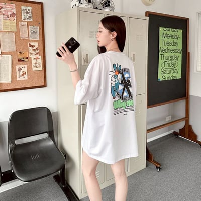 【現貨】Why not 和平標炸彈印花短T5