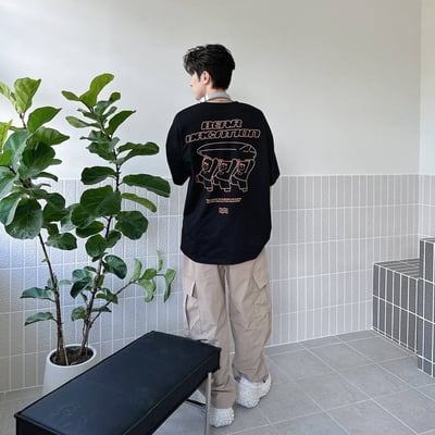 【現貨】BEAR VACATION鏤空字體小熊短T8