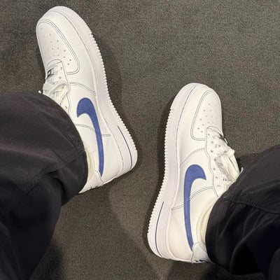 【清爽配色】Nike Air Force 1 白藍 反車縫線 白武士｜ HQ2037-1007
