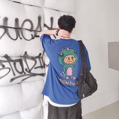 【現貨】CRAYON DINO微笑恐龍手繪感短T6