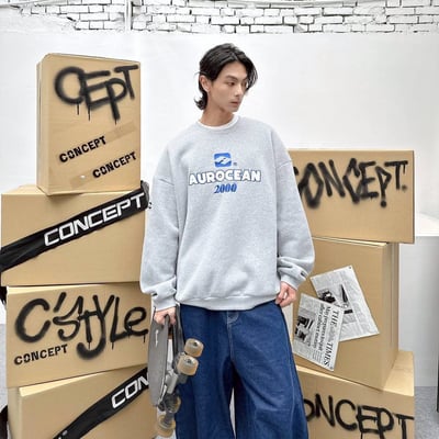 【現貨】AUROCEAN 2000 刺繡大學T8