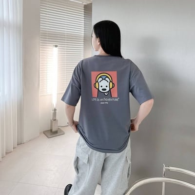 【現貨】耳機狗狗印花短T5