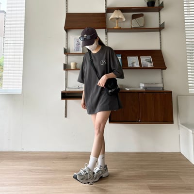 【現貨】手繪熊烤魚短T3