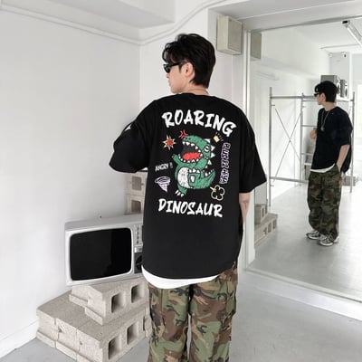 【現貨】ROARING恐龍塗鴉短T6