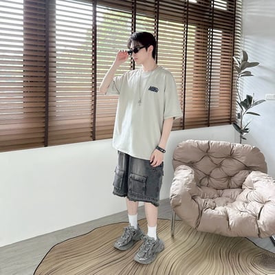 【現貨】WIND PANDA小花熊貓印花短T7