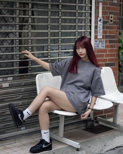 【現貨】荊棘五角星刺繡麂皮短T7