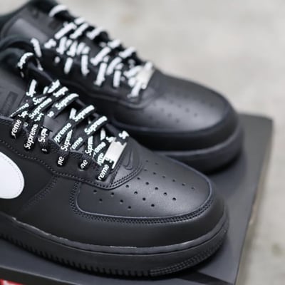 【爆款!限時接單】Supreme x Nike AIR FORCE 1 2025 25FW 聯名 黑 低筒 復古休閒鞋｜ CU9225-0024