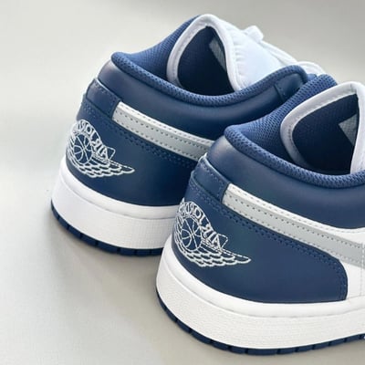 【藍調之光】Air Jordan 1 Low 藍灰勾｜553558-1414