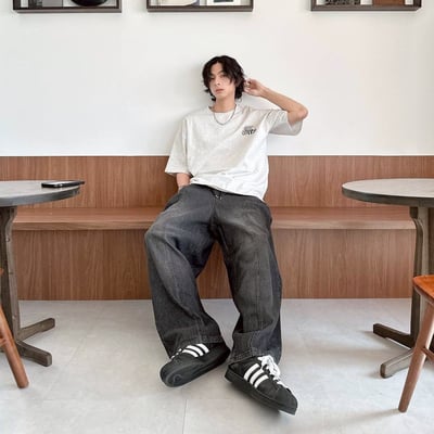 【現貨】CAT STRETCH貓咪伸展塗鴉感印花短T9