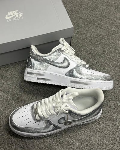 【訂製款】Nike Air Force 1 光翼灰痕8