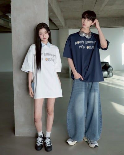 【SORONA® 涼感現貨】DON’T LEAVE IT.插畫手寫感印花短T2