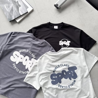 【現貨】SPORT泡泡字短T9