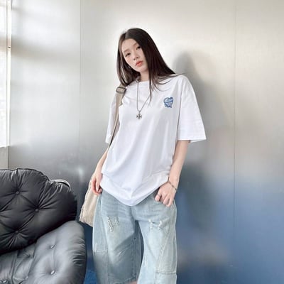 【SORONA® 涼感現貨】heart waves 愛心浪花印花短T7