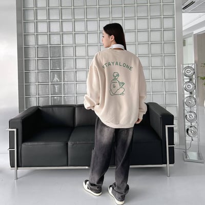 【現貨】STAYALONE看書男孩大學T3