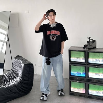 【現貨】LOS ANGELES 89 美式印花短T14