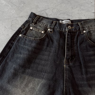 【現貨】韓式街頭水洗完美版型七分牛仔褲10