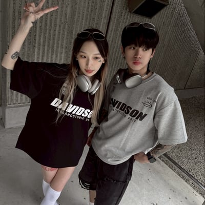 【顏值在線現貨】個性街頭重磅英文短T2