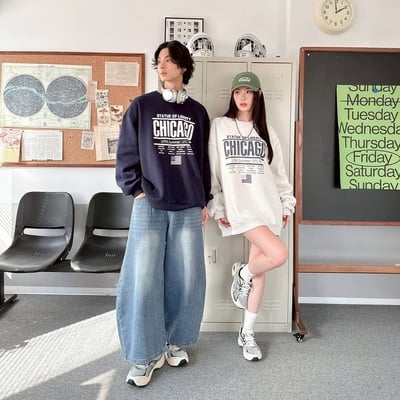 【現貨】CHICAGO印花大學T4