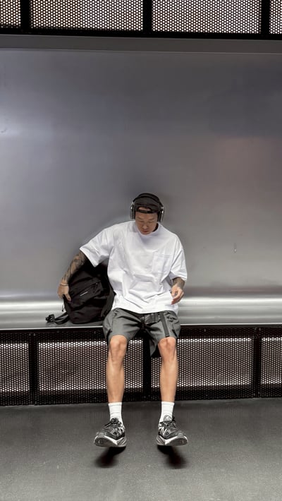 【現貨】質感古著抗撕裂機能短褲9