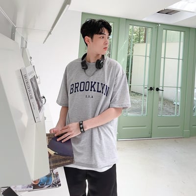 【現貨】電繡BROOKLYN字母短T6