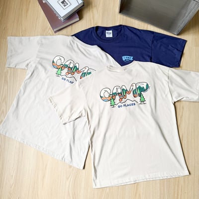 【現貨】Camp go places森林露營印花短T10