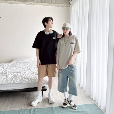 【現貨】WIND PANDA小花熊貓印花短T8