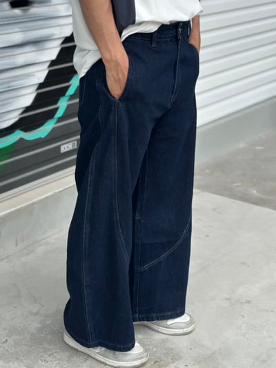 【修身現貨】飛軌小彎刀褲7