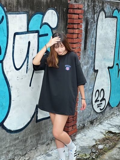 【現貨】SWING小狗盪鞦韆印花短T2