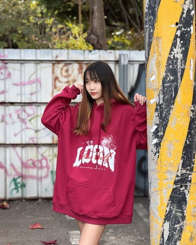 【街頭C位新品現貨】煙霧叛格牛奶絨帽T3