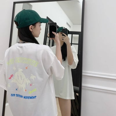 【現貨】夜光笑臉幽靈短T5