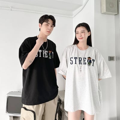 【現貨】STREET刺繡小熊短T1